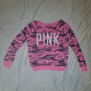 PINK Pink Camo Crewneck
